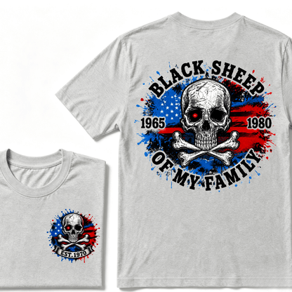 Custom EST.Year Black Sheep Of My Family T-Shirt, GenX Rebel Spirit Shirt