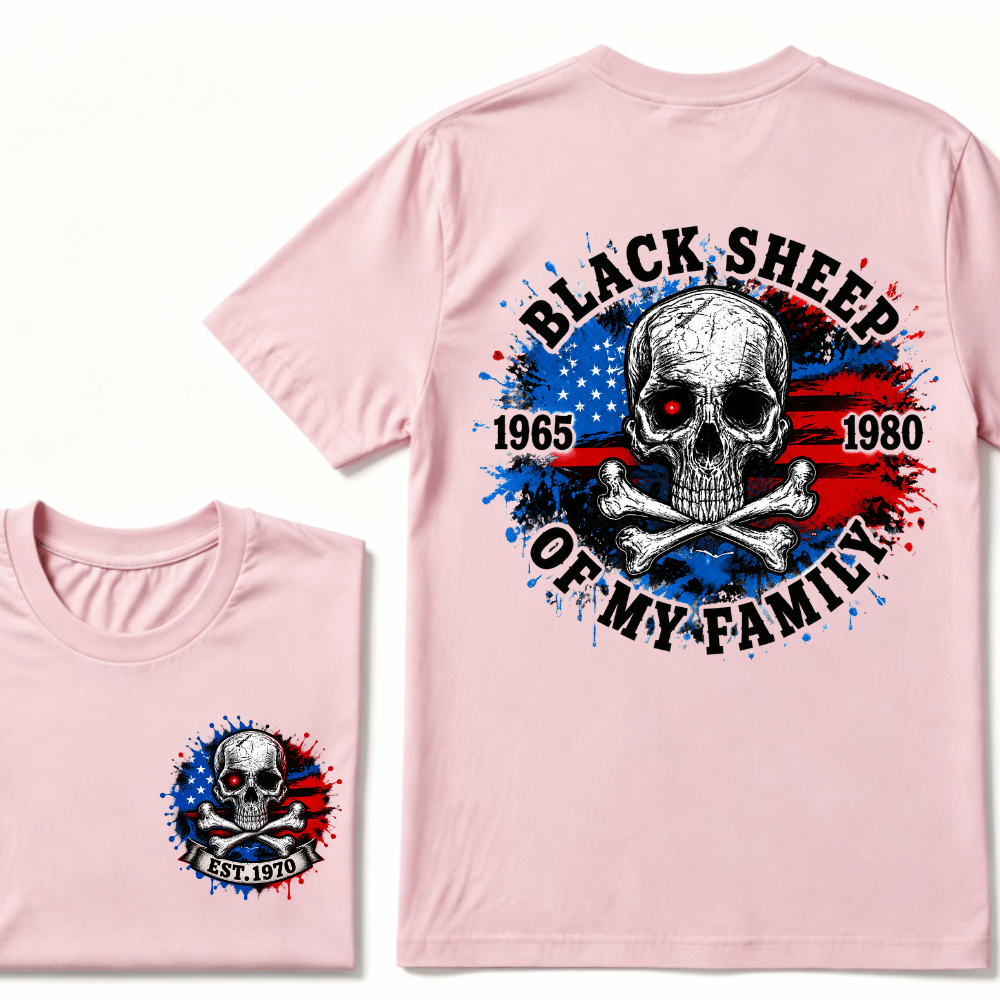 Custom EST.Year Black Sheep Of My Family T-Shirt, GenX Rebel Spirit Shirt