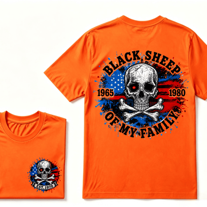 Custom EST.Year Black Sheep Of My Family T-Shirt, GenX Rebel Spirit Shirt